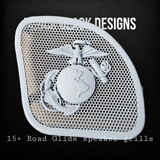 98-2024 Road Glide 3D USMC speakers grill covers set