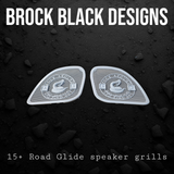 98-2024 Road Glide inner 3D Don't Tread on me speakers grill covers set