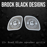 98-2024 Road Glide inner 3D Don't Tread on me speakers grill covers set