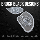 98-2024 Road Glide inner 3D Don't Tread on me speakers grill covers set