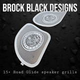 98-2024 Road Glide 3D Army seal speakers grill covers set