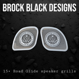 98-2024 Road Glide 3D Army seal speakers grill covers set