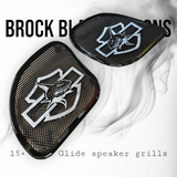 98-2024 Road Glide 3D shark speakers grill covers set