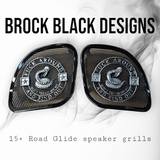 98-2024 Road Glide inner 3D Don't Tread on me speakers grill covers set