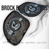 98-2024 Road Glide inner 3D Don't Tread on me speakers grill covers set