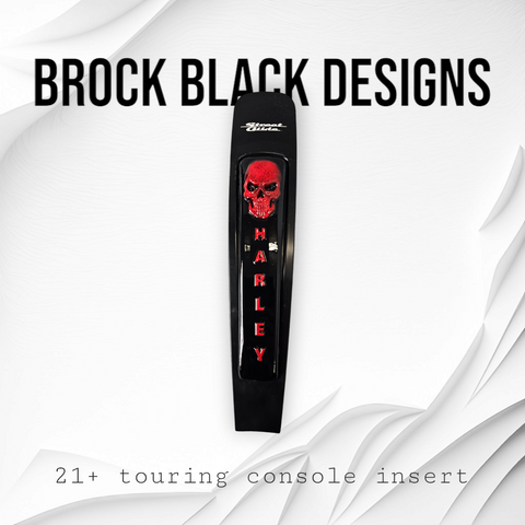 21+ skull flag console insert