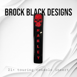 21+ skull flag console insert