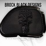 98-2024 Road Glide 3D webbed Skull speakers grill covers set