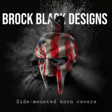 3d Spartan Horn Cover with flag