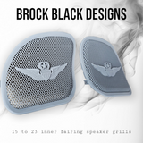 98-2024 Road Glide 3D US Army Master chief wings seal speakers grill covers set