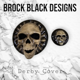 3D screaming skull derby cover and points cover
