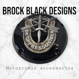 De Oppressor Liber derby cover and points cover