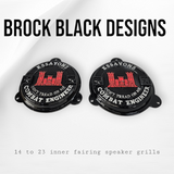 97-25+ Touring 3D Essayons Engineer speakers grill covers set