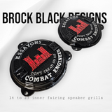 97-25+ Touring 3D Essayons Engineer speakers grill covers set