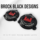 97-25+ Touring 3D Essayons Engineer speakers grill covers set