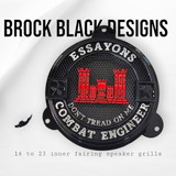 97-25+ Touring 3D Essayons Engineer speakers grill covers set