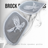 98-2024 Road Glide 3D Eagle speakers grill covers set