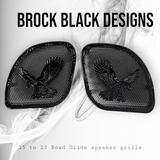 98-2024 Road Glide 3D Eagle speakers grill covers set