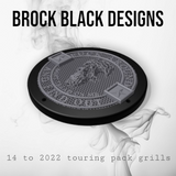 A set of Webbed skull FAFO 14-23 Harley Davidson Touring Pack Speaker Grill Cover Guard