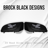 98-2024 Road Glide 3D Eagle speakers grill covers set
