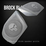 98-2024 Road Glide 3D punisher speakers grill covers set