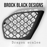 98 to 2024 Road Glide 3D crown speakers grill covers set