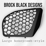 98 to 2024 Road Glide 3D crown speakers grill covers set