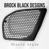 98 to 2024 Road Glide 3D skull and dagger speakers grill covers set