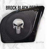 98-2024 Road Glide 3D punisher speakers grill covers set