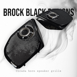 2024 Road Glide with Cicada tweeter speakers grills set Fireball theme