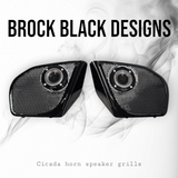 2024+ Road Glide with 2" tweeter speakers grill covers set