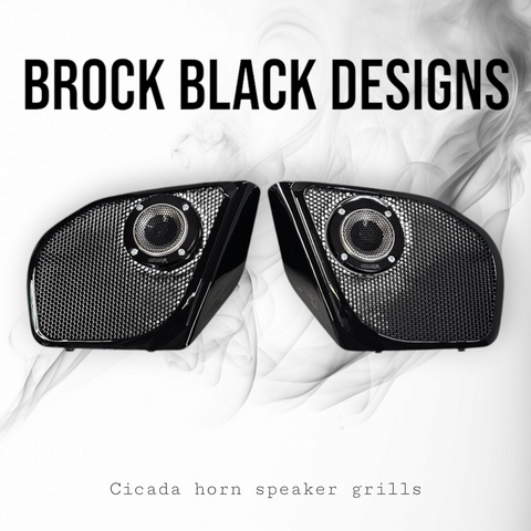 2024+ Road Glide with 2" tweeter speakers grill covers set