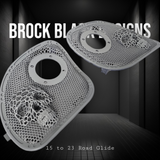 98 to 23 Road Glide webbed skull with Diamond horn speakers grill covers set