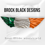 Celtic cross stretching through windshield