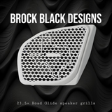 98 to 2024 Road Glide 3D Texas speakers grill covers set