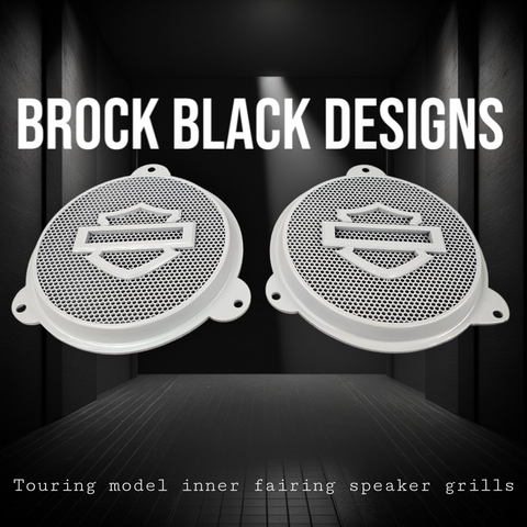 97-25+ Harley inner 3D shield speakers grill covers set