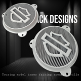 97-25+ Harley inner 3D shield speakers grill covers set