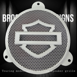 97-25+ Harley inner 3D shield speakers grill covers set