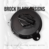 97-25+ Harley inner 3D shield speakers grill covers set