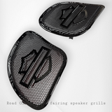 98 to 2024 Road Glide 3D shield speakers grill covers set
