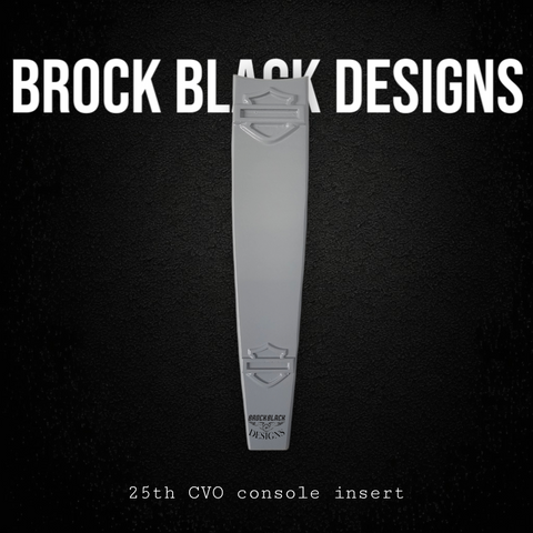 25th CVO console insert 3D double shield