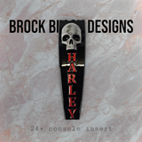 08+ touring console insert 3D ancient skull