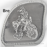 98 to 2024 Road Glide 3D Popeye speakers grill covers set