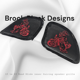 98 to 2024 Road Glide 3D Popeye speakers grill covers set