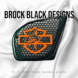 98-2024 Road Glide 3D shark speakers grill covers set