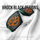 98-2024 Road Glide 3D shark speakers grill covers set