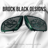 98-2024 Road Glide 3D shark speakers grill covers set