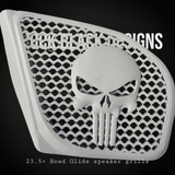 98-2024 Road Glide 3D punisher speakers grill covers set