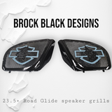 98-2024 Road Glide 3D shark speakers grill covers set