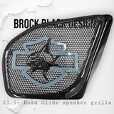 98-2024 Road Glide 3D shark speakers grill covers set